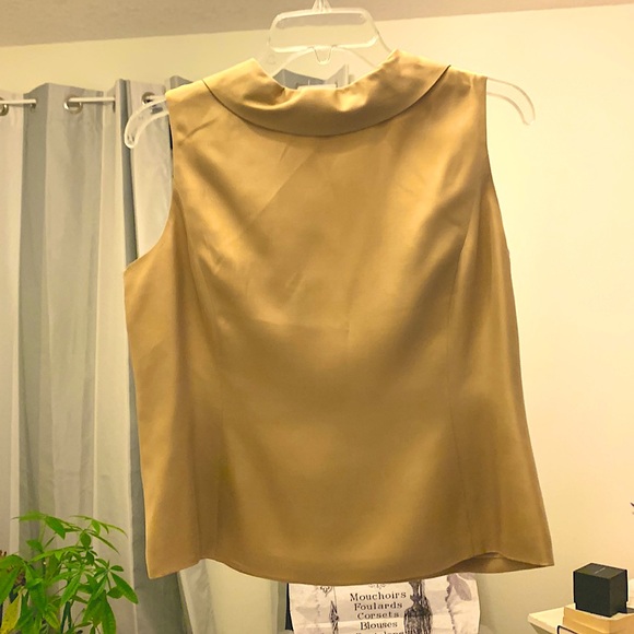 Talbots v neck back - satin and wool - Picture 1 of 9
